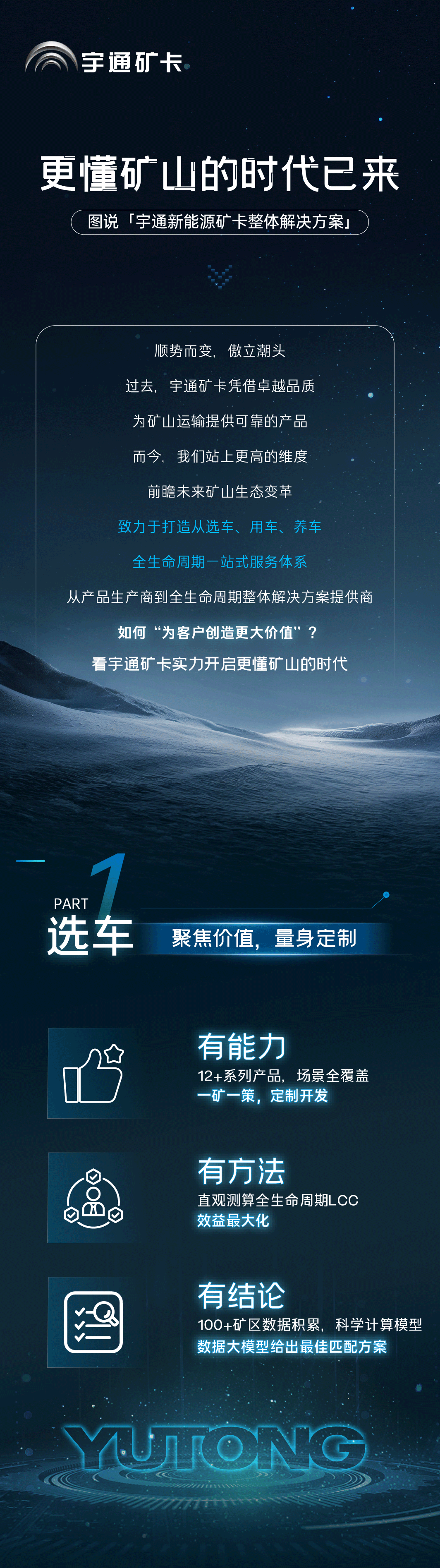 更懂礦山！一圖了解宇通新能源礦卡整體解決方案