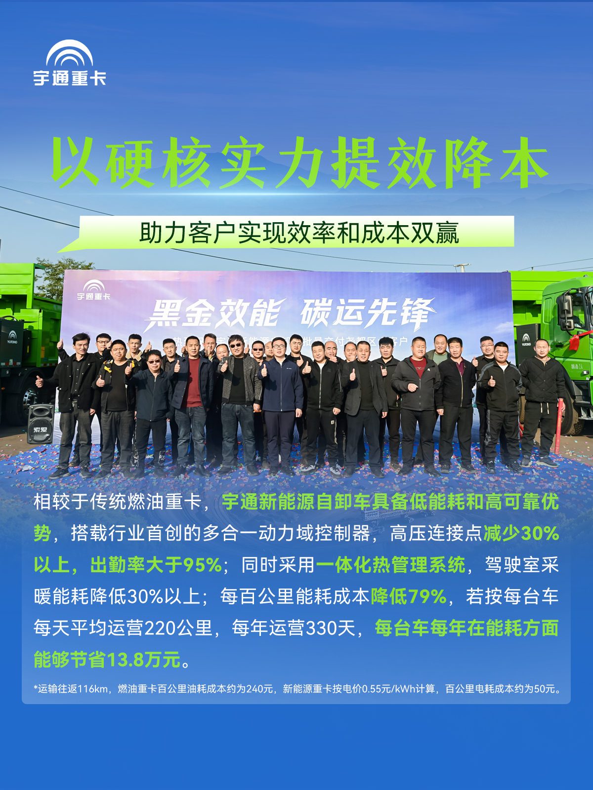 煤海逐“綠”，“碳”尋未來丨宇通新能源自卸車批量交付臨汾