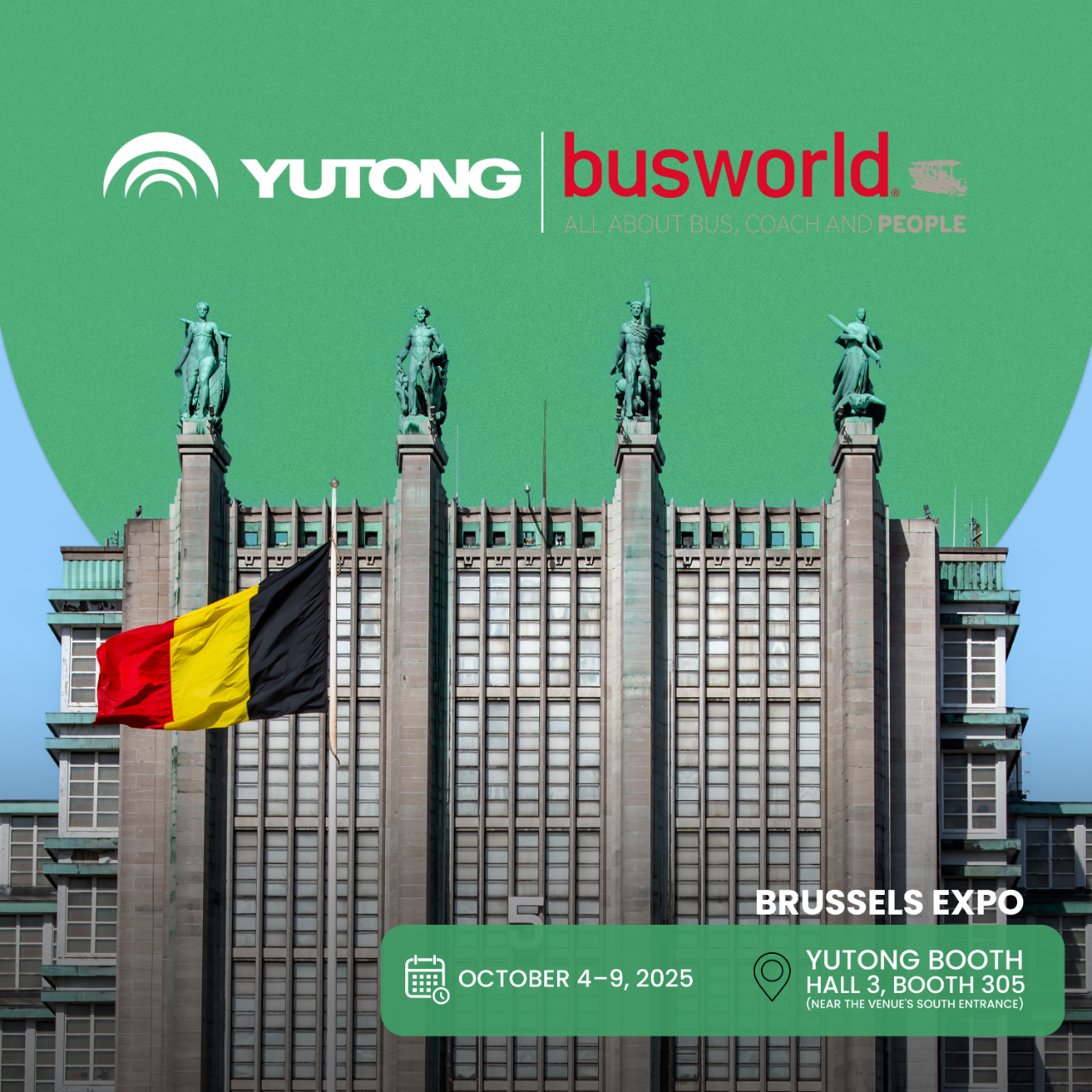 Think Eco, Move Green！宇通客車邀您共赴2025比利時車展